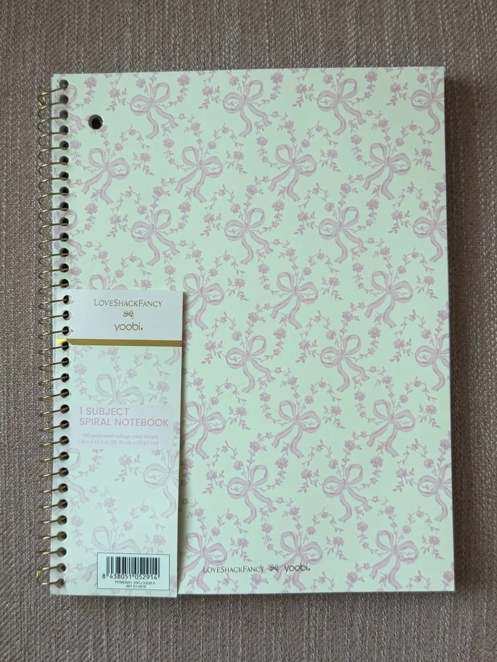 New Loveshackfancy for Target Bow Coquette stationary set